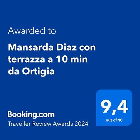 Appartamento Mansarda Diaz con terrazza a 10 min da Ortigia Syracuse Esterno foto